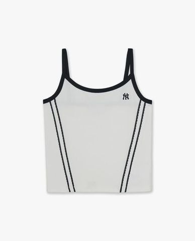  MLB - Women Varsity Striped Round Neck Two Strap Shirt 