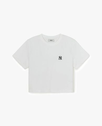  MLB - Women Basic Round Neck Short Sleeve Croptop 