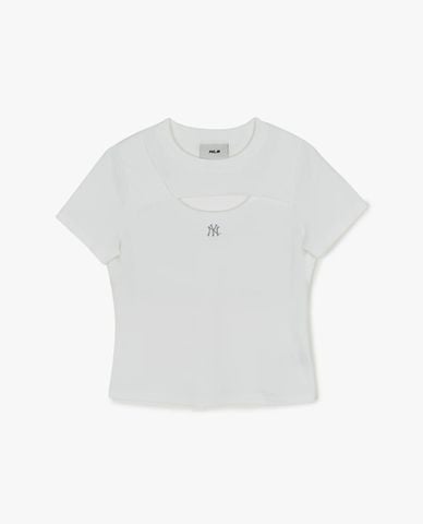  MLB - Women Short Sleeve Cut Out T Shirt 