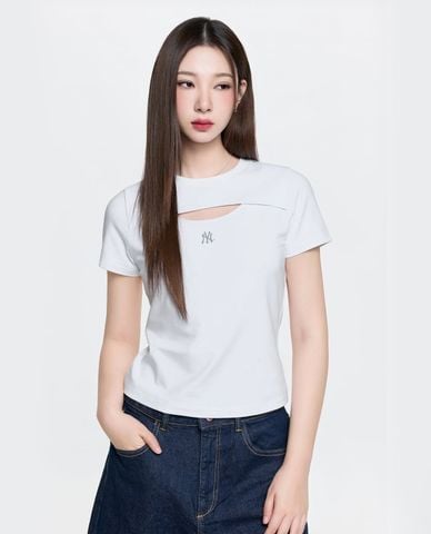  MLB - Women Short Sleeve Cut Out T Shirt 