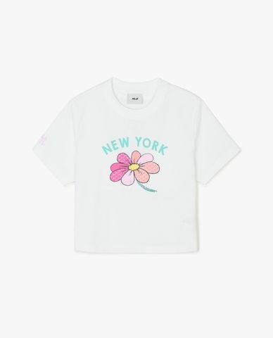  MLB - Women's Croptop With Round Neck And Short Sleeves 