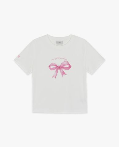  MLB - Women Bow Tie Graphic Croptop 