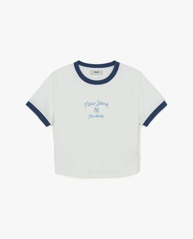 MLB - Women Sportive Round Neck Croptop 