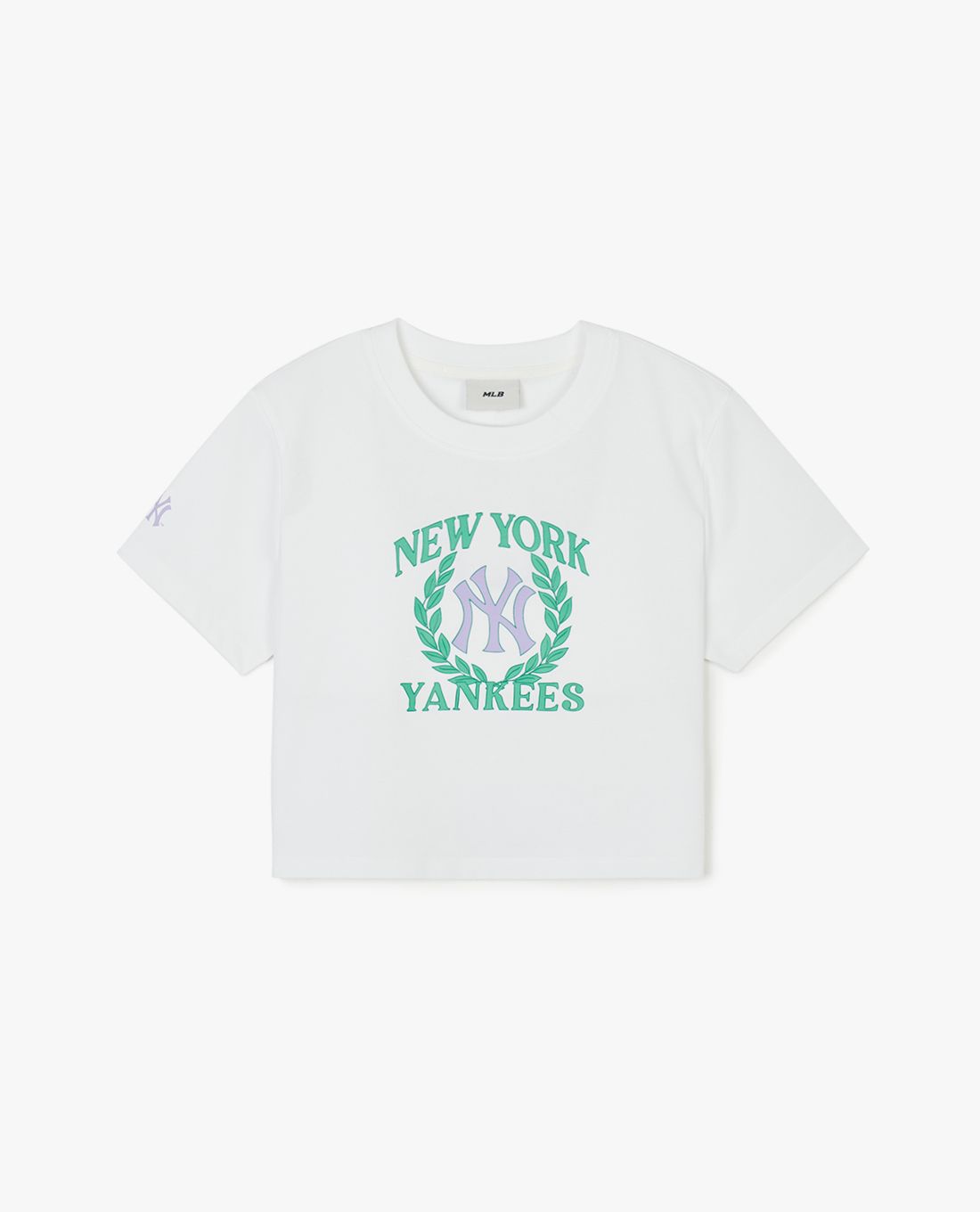 MLB - Women's Crew Neck Short Sleeve Croptop Varsity Sports Functional