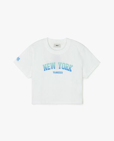  MLB - Women's Round-Neck Short-Sleeve Croptop Varsity 