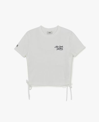  MLB - Women Varsity Drawstring Croptop 
