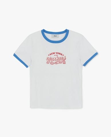  MLB - Women Varsity Lettering Short Sleeve T Shirt 