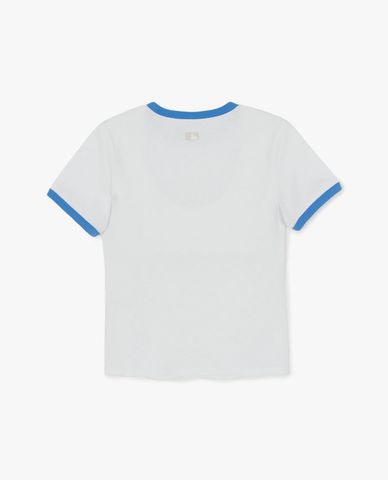  MLB - Women Varsity Lettering Short Sleeve T Shirt 