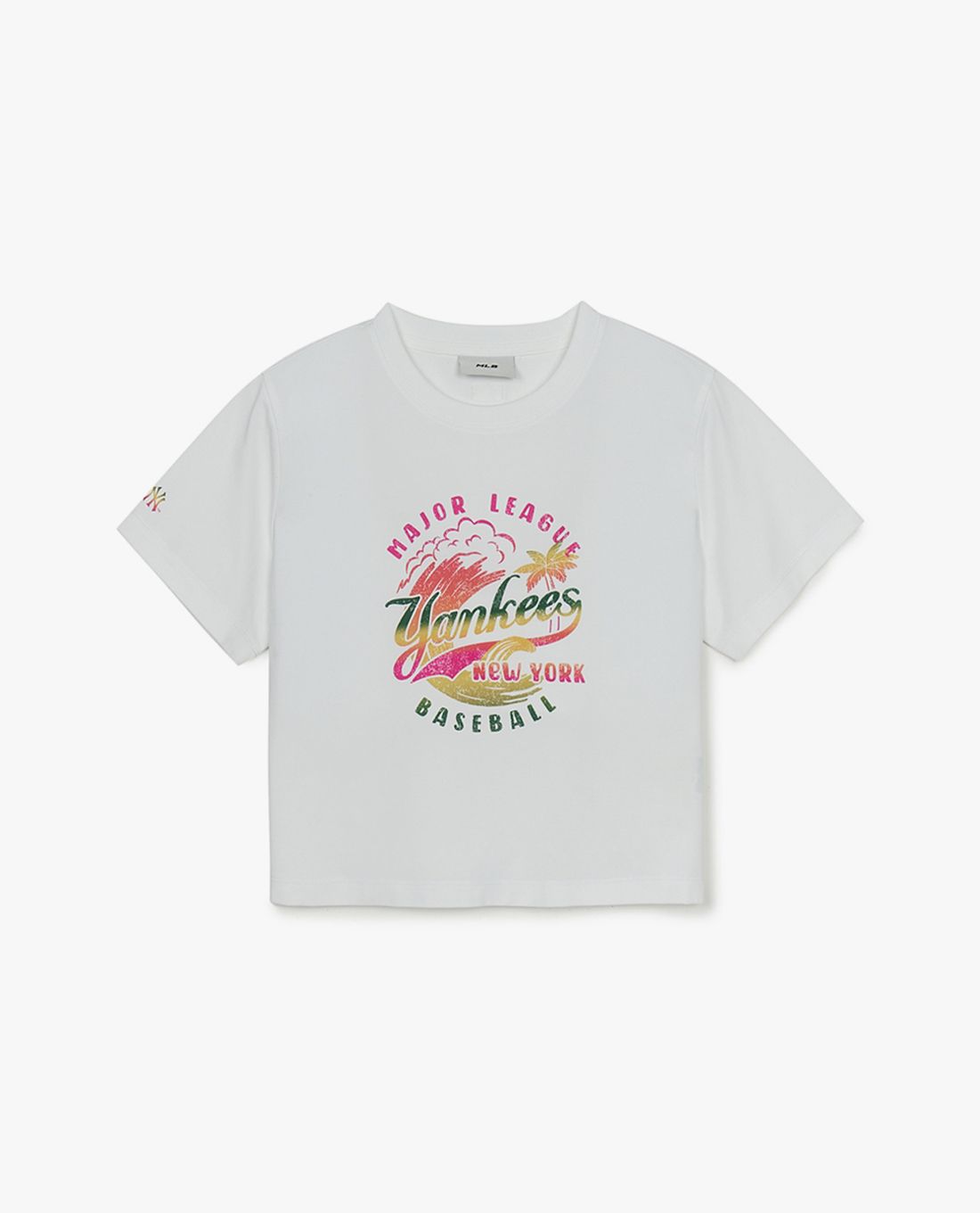 MLB - Summer Vintage short-sleeve crewneck crop top for women