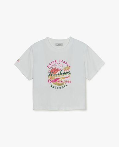  MLB - Summer Vintage short-sleeve crewneck crop top for women 