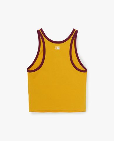  MLB - Women Basic Ringer Croptop Tank Top 