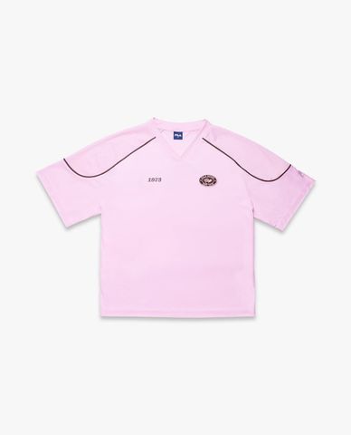  FILA - Unisex Sports X Balletcore V Neck Short Sleeve Performance T Shirt 