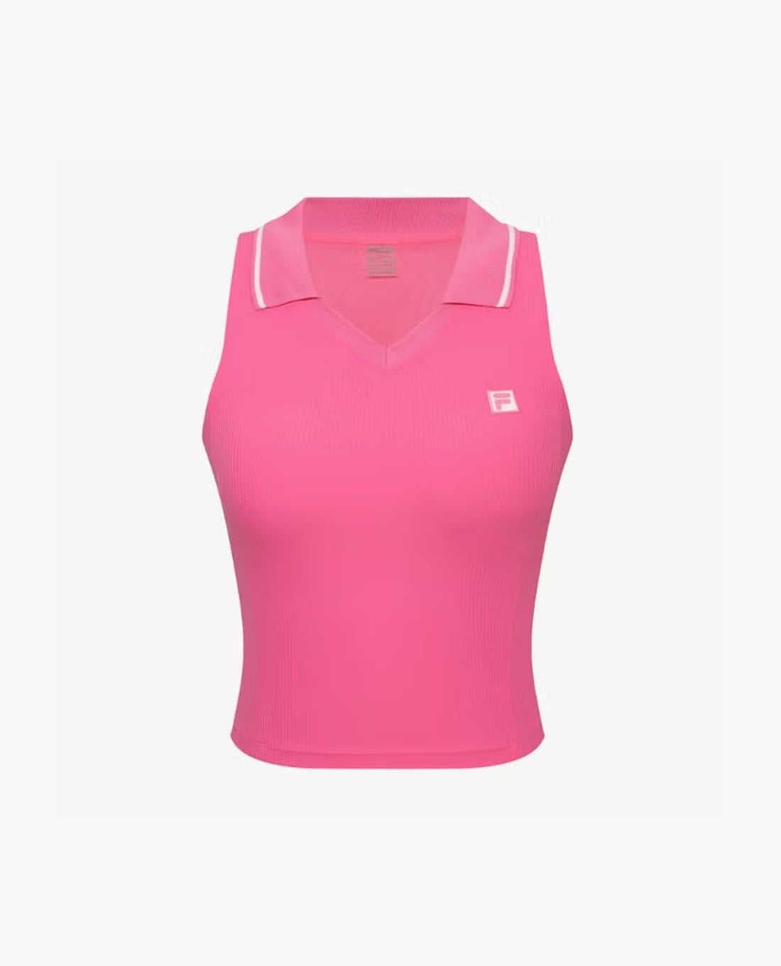 FILA - Áo ba lỗ thể thao nữ cổ bẻ phối logo
