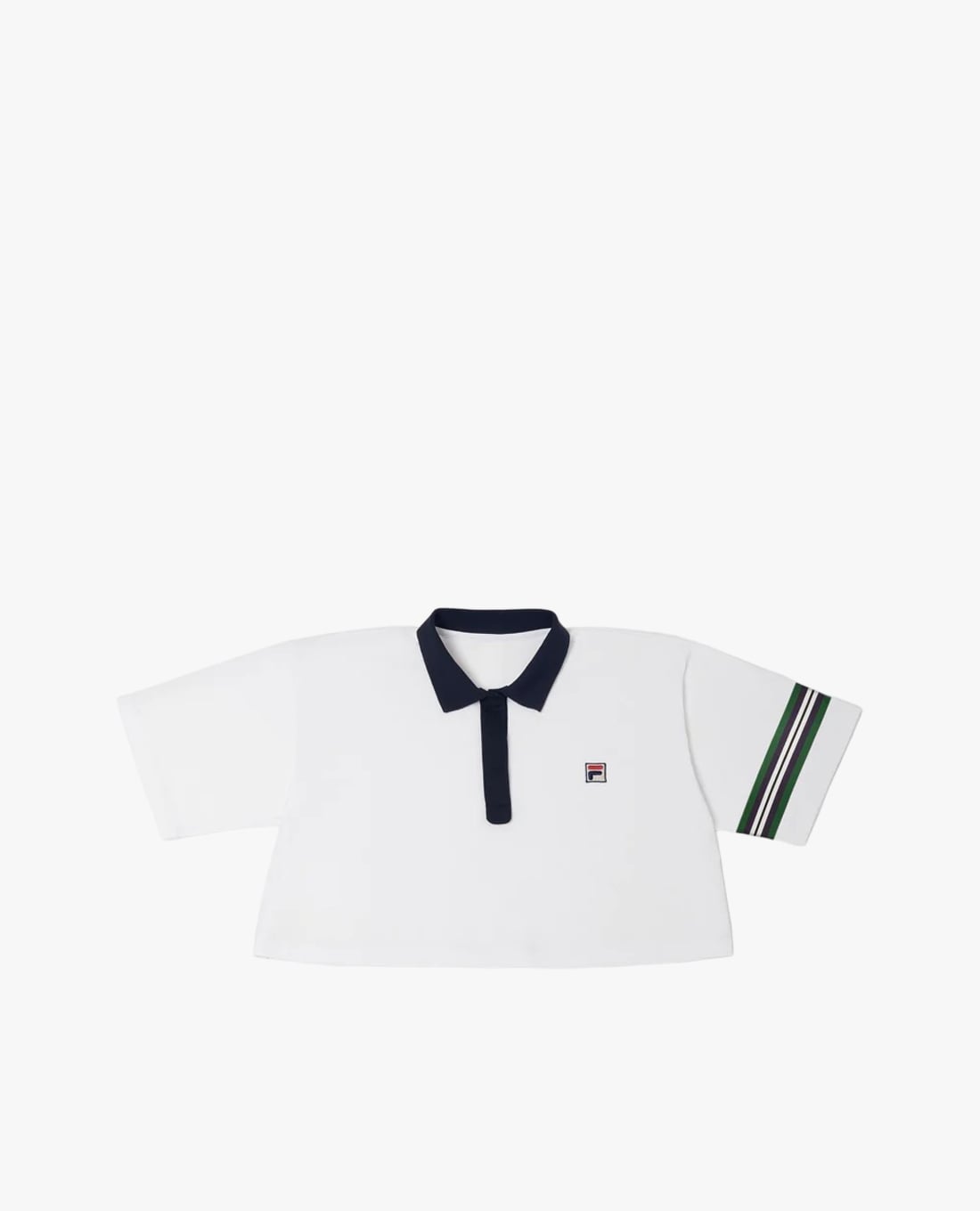 FILA - Women's Flared Polo Cropped T Shirt