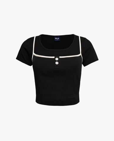  FILA - Women Square Neck Layered Origin Club Croptop 