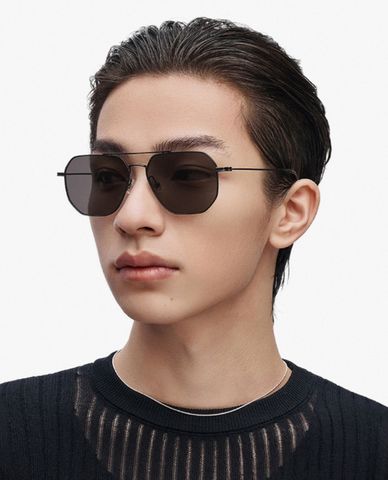  MUJOSH - Men's Small Polygonal Frame Sunglasses 