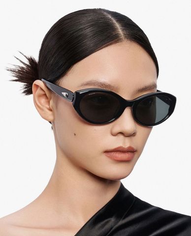  MUJOSH - Women's Stylish Oval Frame Sunglasses 