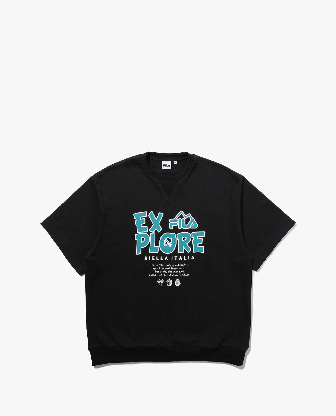 FILA - Unisex Explore Short Sleeve Sweatshirt