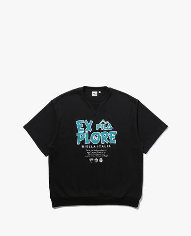  FILA - Unisex Explore Short Sleeve Sweatshirt 