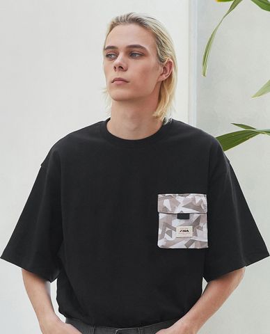  FILA - Unisex Explore Pocket Round Short Sleeve T Shirt 