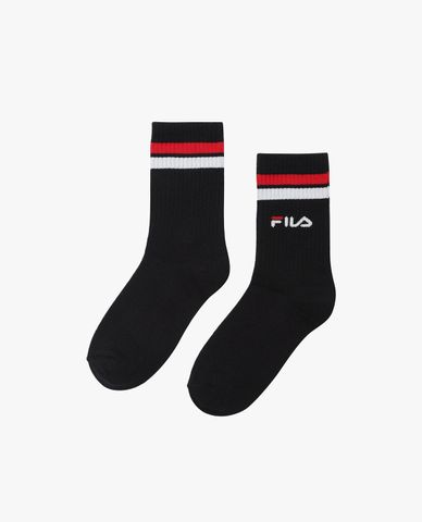  FILA - Unisex Fashion Striped High Cut Socks 
