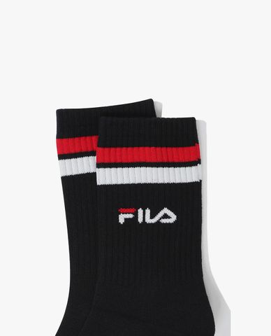  FILA - Unisex Fashion Striped High Cut Socks 