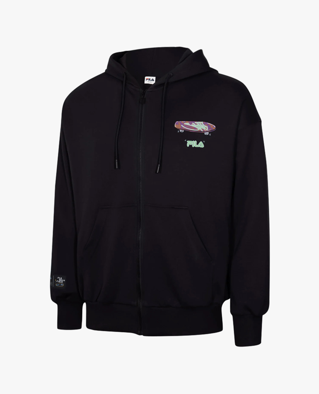 FILA - Unisex Knit Hooded Long Sleeve Jacket