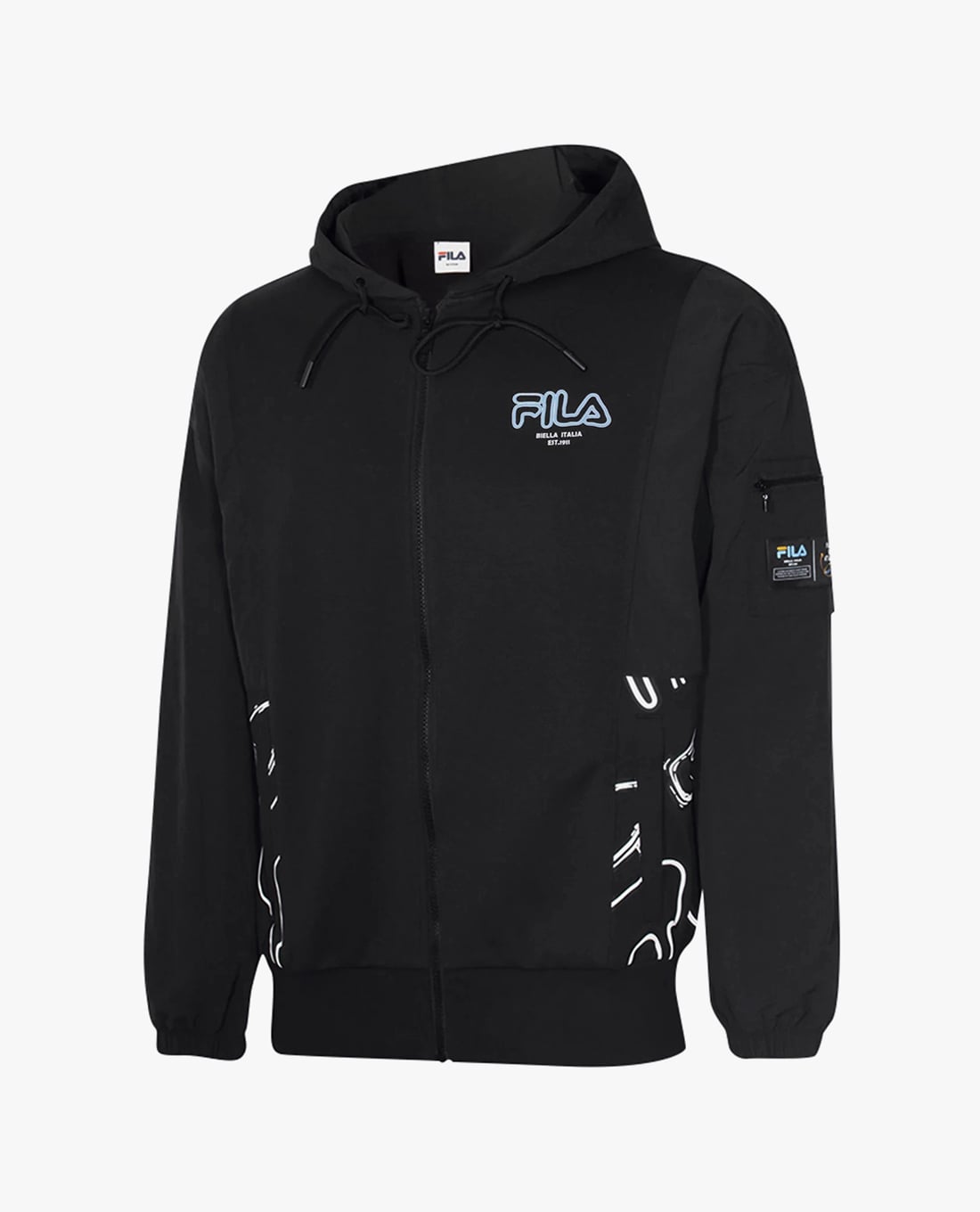 FILA - Unisex Knit Printed Hooded Jacket