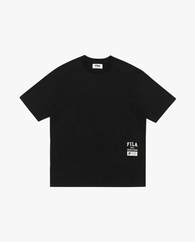  FILA - Unisex New Original Logo Short-Sleeve Round Neck T-Shirt 
