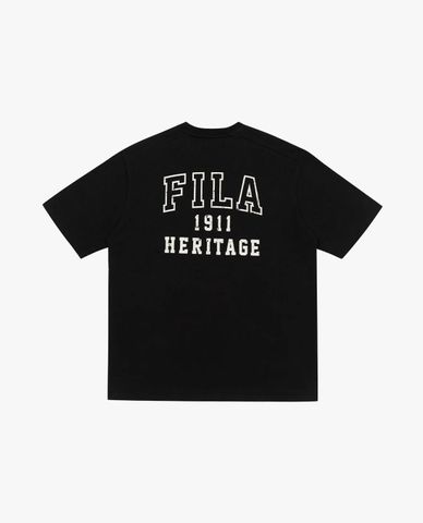  FILA - Unisex New Original Logo Short-Sleeve Round Neck T-Shirt 