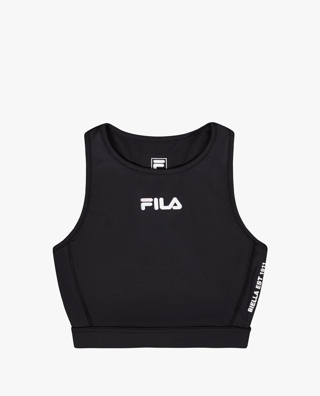 FILA - Women's Regular Small Logo Cropped Sports Bra