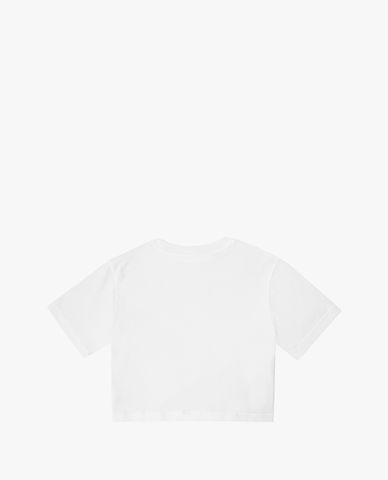  FILA - Women's Heritage Loose Fit Small Logo Cropped T Shirt 