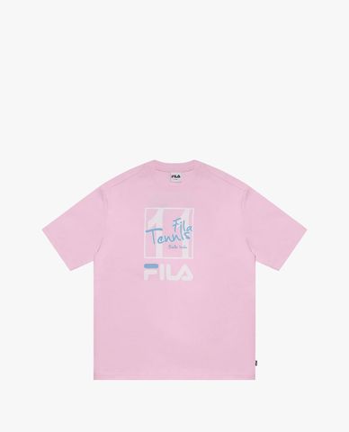 FILA - Unisex Heritage Loose Fit Logo T Shirt 