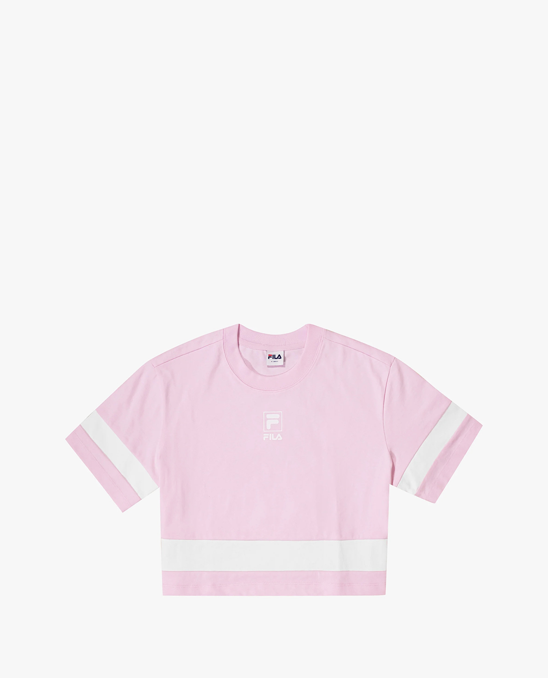 FILA - Women's Heritage Loose Fit Small Logo Cropped T Shirt