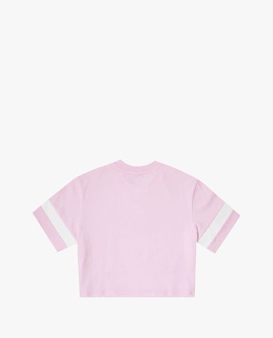  FILA - Women's Heritage Loose Fit Small Logo Cropped T Shirt 
