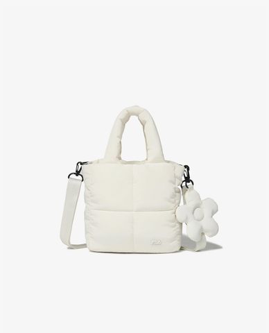  FILA - Women's Quilted Bag With Floral Charm Bag 