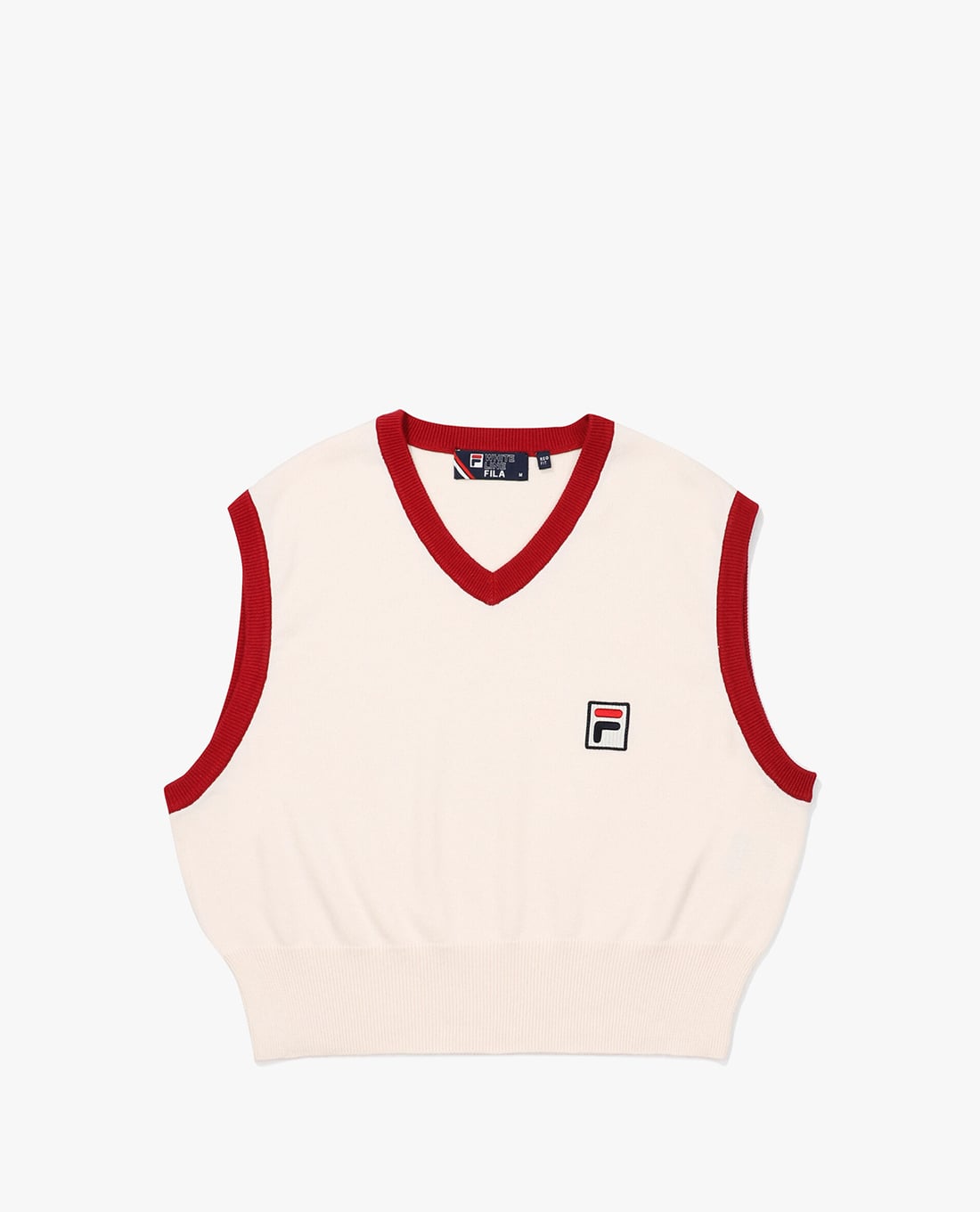 FILA - Women's Heritage V Neck Cropped Sweater