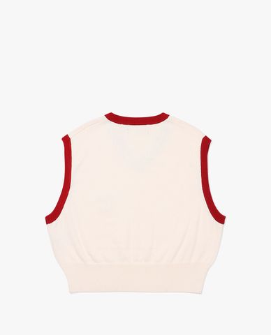  FILA - Women's Heritage V Neck Cropped Sweater 