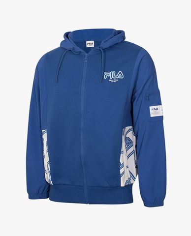  FILA - Unisex Knit Printed Hooded Jacket 