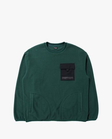  FILA - Unisex Fleece Pocket Long Sleeve Sweatshirt 