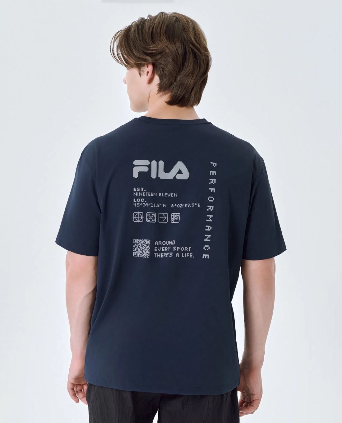 FILA - Unisex Short-Sleeve Crew Neck T-Shirt Performance Comfort