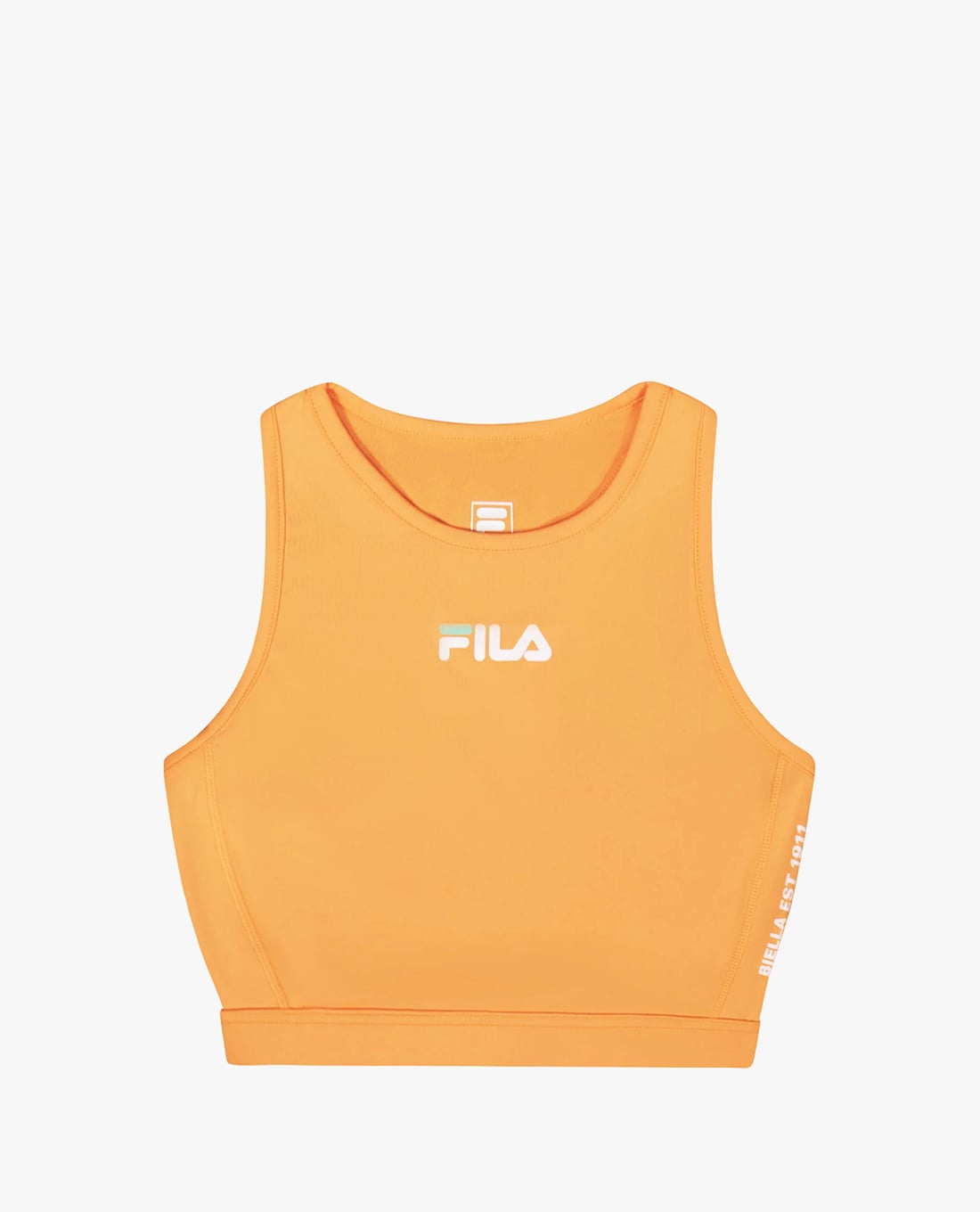 FILA - Women's Regular Small Logo Cropped Sports Bra