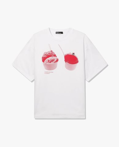  FILA - Unisex Big Graphic Round Neck T Shirt 