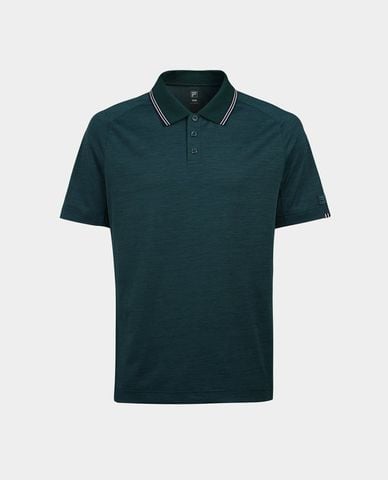  FILA - បុរស Origin Match អាវប៉ូឡូដៃខ្លី តុបតែងឆ្នូត 
