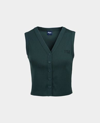  FILA - Women Origin Club V Neck Knit Waistcoat  Gilet 