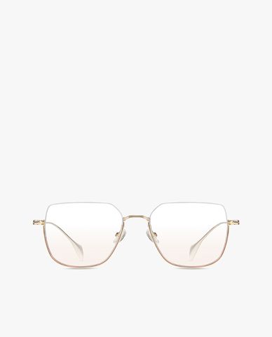 MUJOSH - Women's Elegant Color Block Geometric Sunglasses 