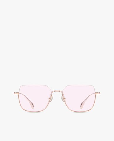  MUJOSH - Women's Elegant Color Block Geometric Sunglasses 