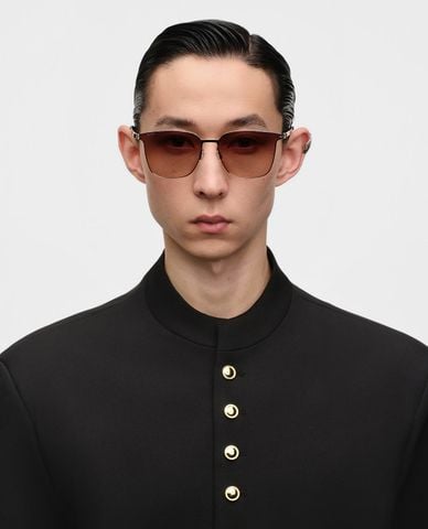  MUJOSH - Unisex Slim Frame Square Sunglasses 