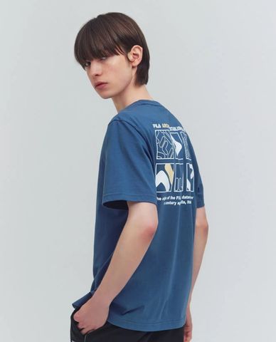  FILA - Unisex Crew Neck Short Sleeve T-Shirt Heritage New Fbox 