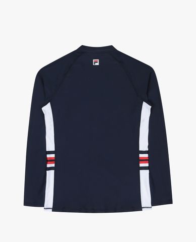  FILA - Men's Small Linear Zip Up Rash Guard 